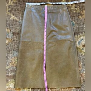 GAP Brown Leather Skirt